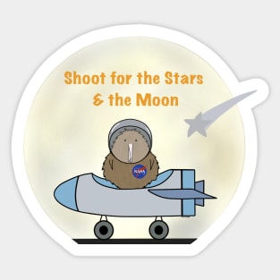 Astronaut Kiwi Sticker